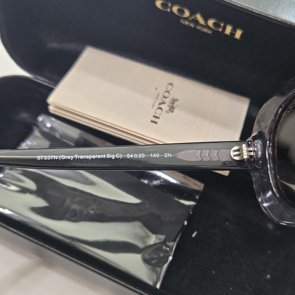 Coach Women's Signature Pattern Rectangle Sunglasses - Picture 4 of 6